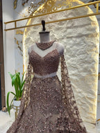 "MOCHA BROWN SEQUIN EMBELLISHED MERMAID"