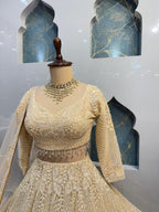 "CELESTIAL IVORY COUTURE LEHENGA"