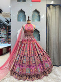"ROYAL PLUM PAISLEY LEHENGA"