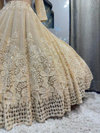 "CELESTIAL IVORY COUTURE LEHENGA"