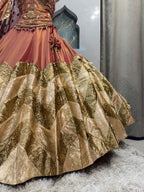 "WINE GOLD REGAL HERITAGE LEHENGA"