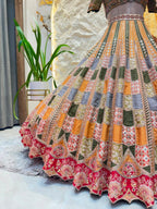 "HERITAGE MOSAIC LEHENGA"
