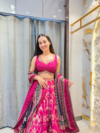 "RANI PINK REGAL ELEGANCE LEHENGA"