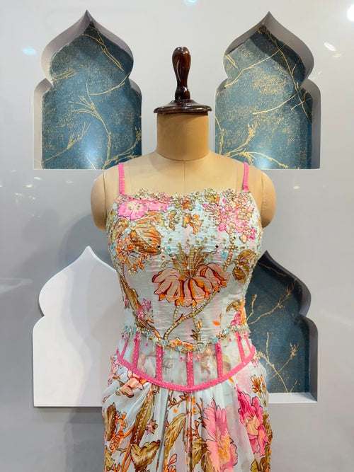 "FLORAL GRACE INDO-WESTERN"