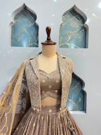 "MOONSTONE REGAL JACKET LEHENGA"