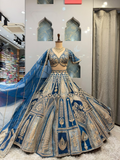 "ROYAL BLUE HERITAGE LEHENGA"