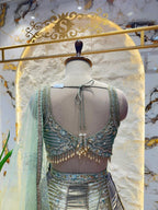 "CELESTIAL MINT EMBELLISHED LEHENGA"
