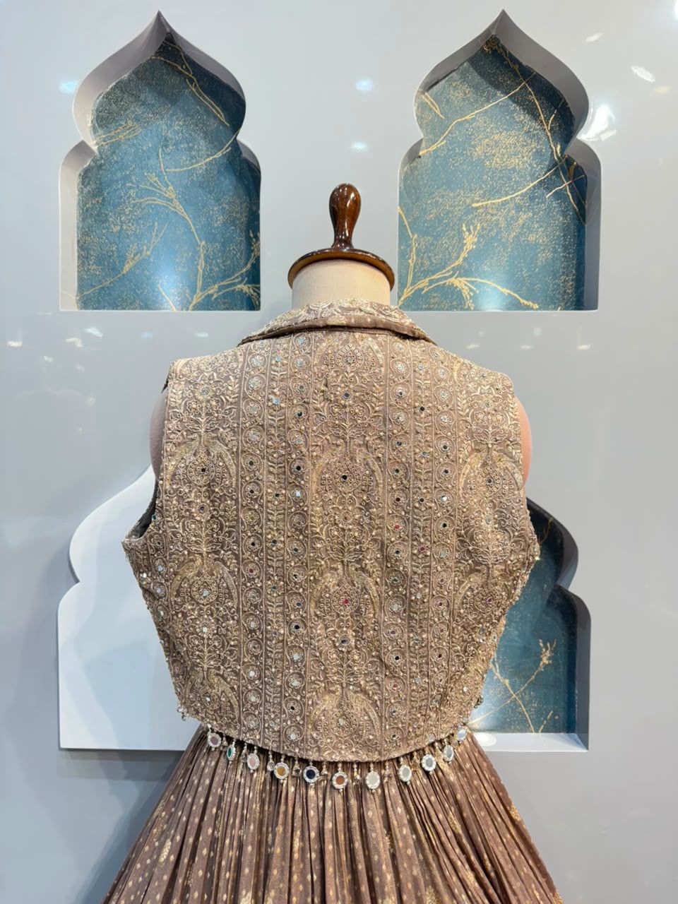 "MOONSTONE REGAL JACKET LEHENGA"