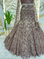 "MOCHA BROWN SEQUIN EMBELLISHED MERMAID"