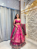 "RANI PINK REGAL ELEGANCE LEHENGA"