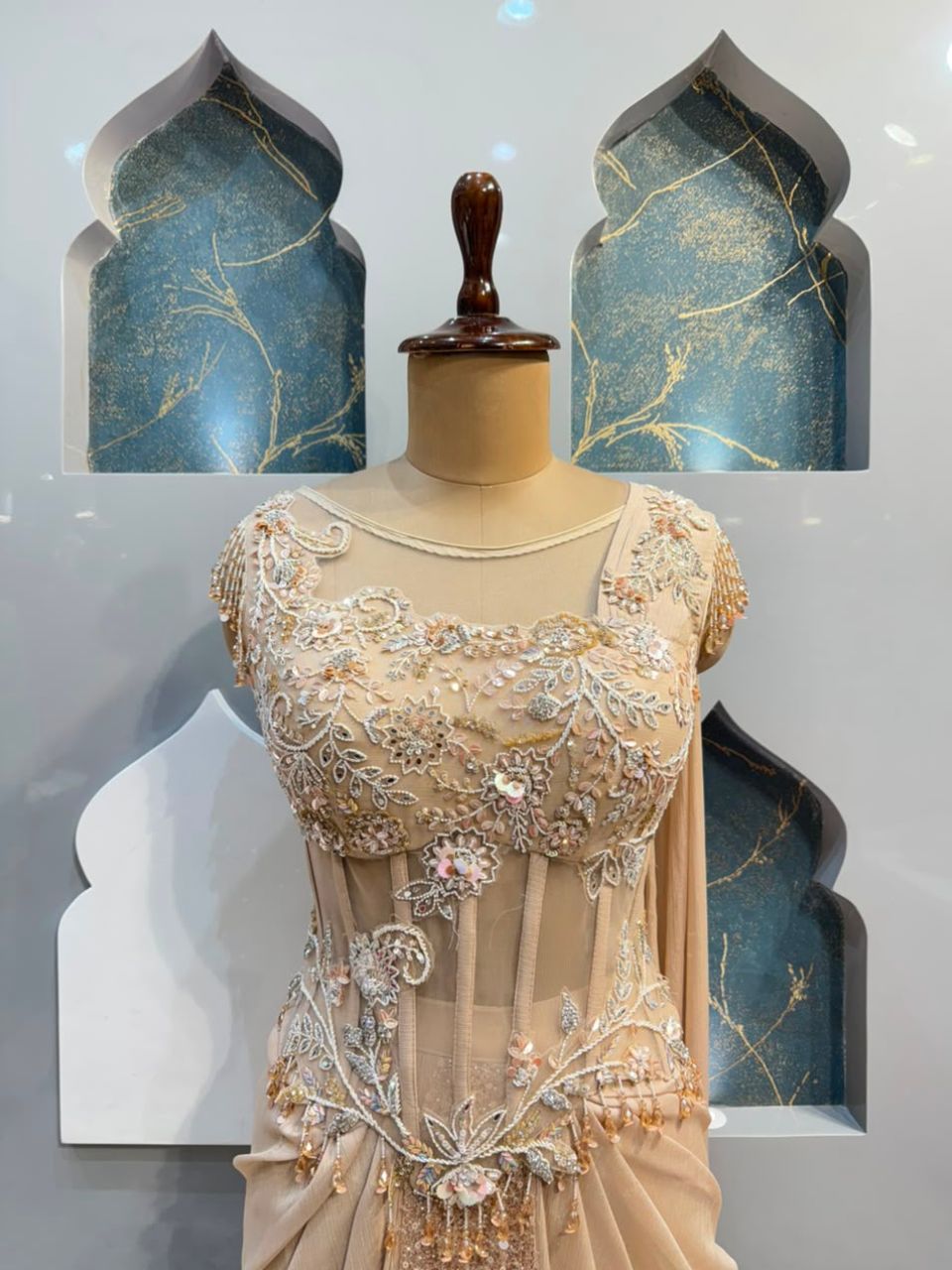 "CELESTIA EMBELLISHED INDO WESTERN"
