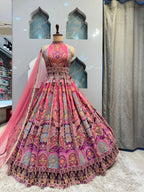"ROYAL PLUM PAISLEY LEHENGA"