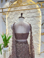 "MOCHA BROWN SEQUIN EMBELLISHED MERMAID"
