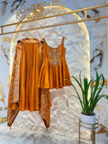 "GOLDEN AABROO EMBELLISHED SHARARA"