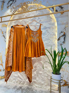 "GOLDEN AABROO EMBELLISHED SHARARA"