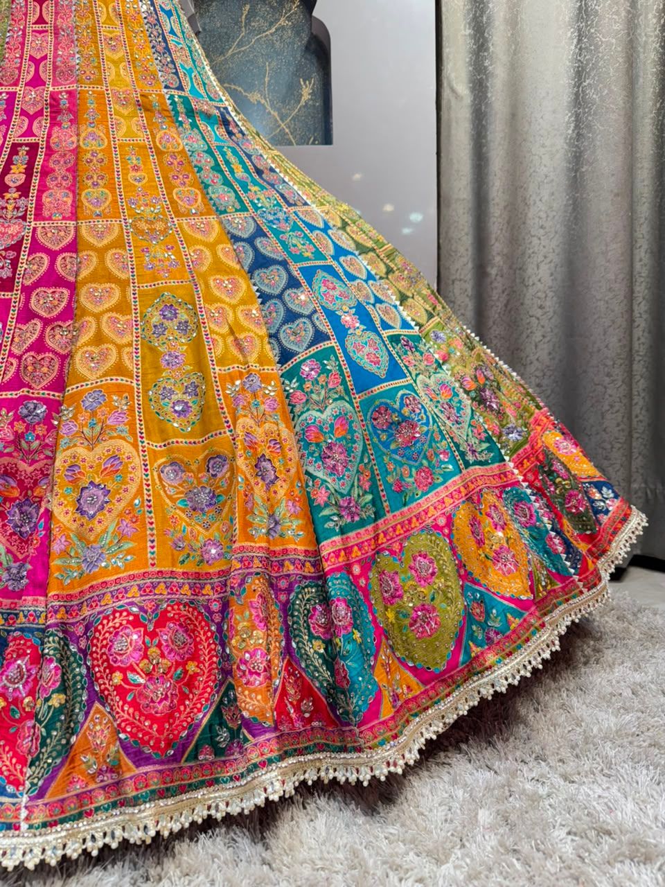 "RANG MAHAL MULTICOLOR LEHENGA"