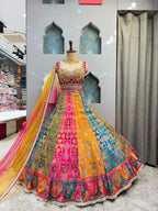 "RANG MAHAL MULTICOLOR LEHENGA"