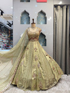 " GOLDEN IVORY ROYAL LEHENGA"