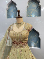 " GOLDEN IVORY ROYAL LEHENGA"
