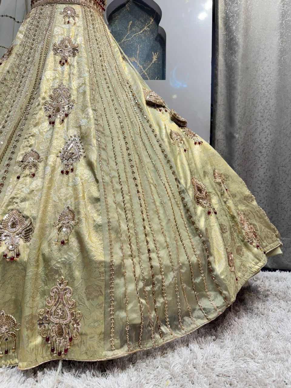 " GOLDEN IVORY ROYAL LEHENGA"