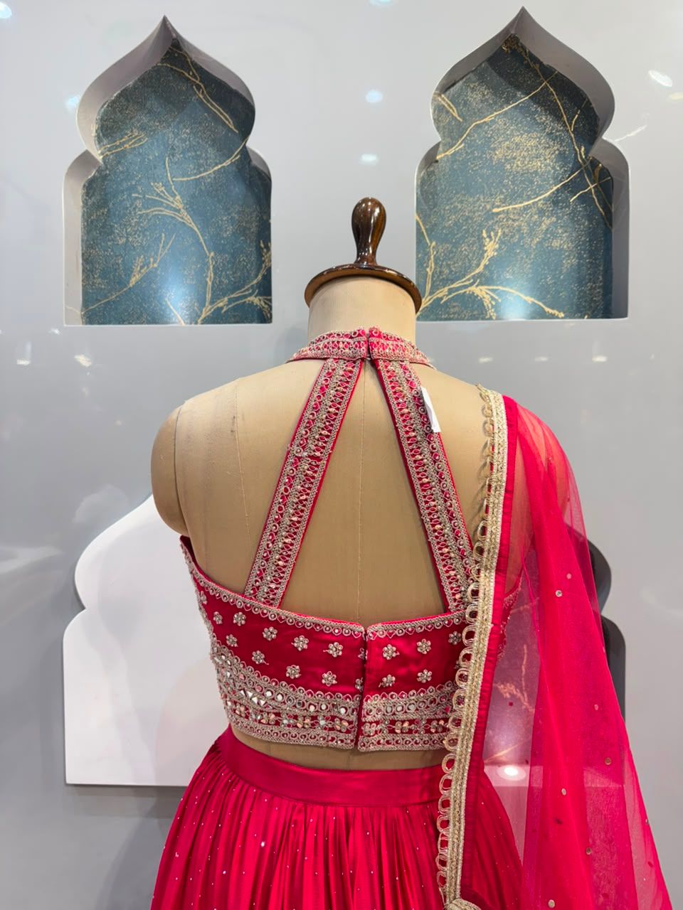 "RANI PINK REGAL EMBELLISHED INDO-WESTERN"