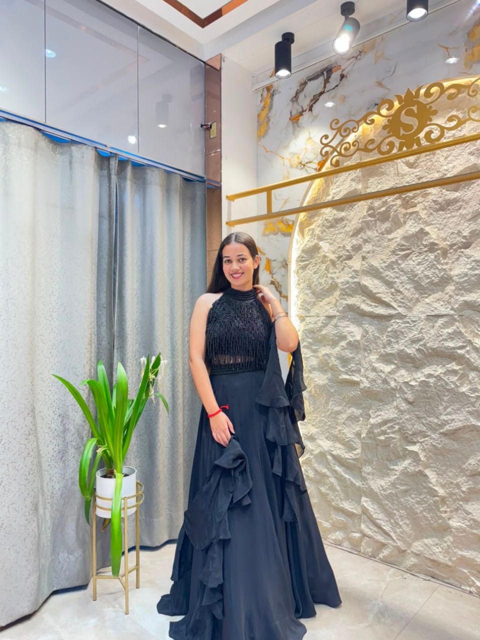 "MIDNIGHT GLAM COUTURE LEHENGA"