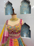 "RANG MAHAL MULTICOLOR LEHENGA"