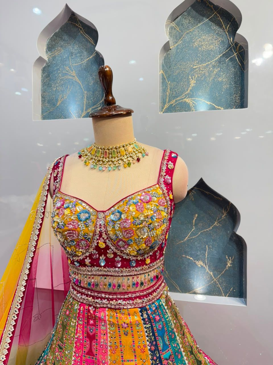 "RANG MAHAL MULTICOLOR LEHENGA"
