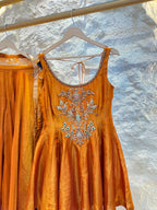 "GOLDEN AABROO EMBELLISHED SHARARA"