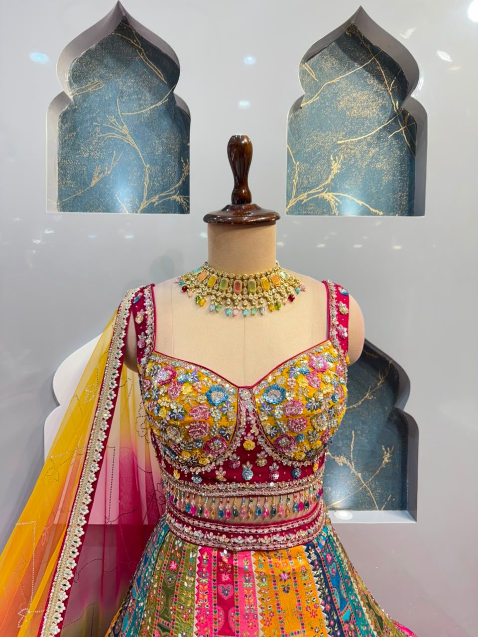 "RANG MAHAL MULTICOLOR LEHENGA"