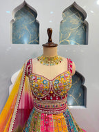 "RANG MAHAL MULTICOLOR LEHENGA"