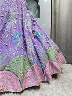 "LAVENDER ENCHANTED BLOOM LEHENGA"