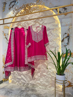 "RANI ROSETTE EMBROIDERED SHARARA"