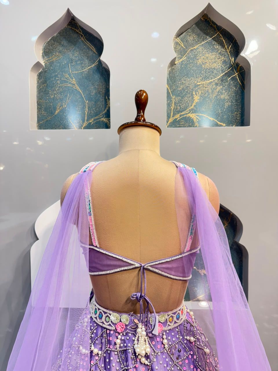 "LAVENDER ENCHANTED BLOOM LEHENGA"