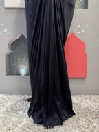 "MIDNIGHT NOIR EMBELLISHED DRAPE SAREE"