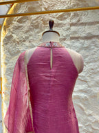 "ROSEWOOD PINK FLORAL EMBROIDERED SHARARA"