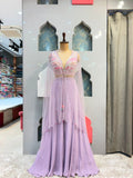 "LAWENDER DREAM EMBROIDERED INDO-WESTERN"