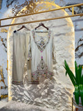 "IVORY BLOOM EMBROIDERED SUIT"