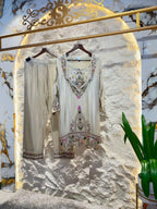 "IVORY BLOOM EMBROIDERED SUIT"