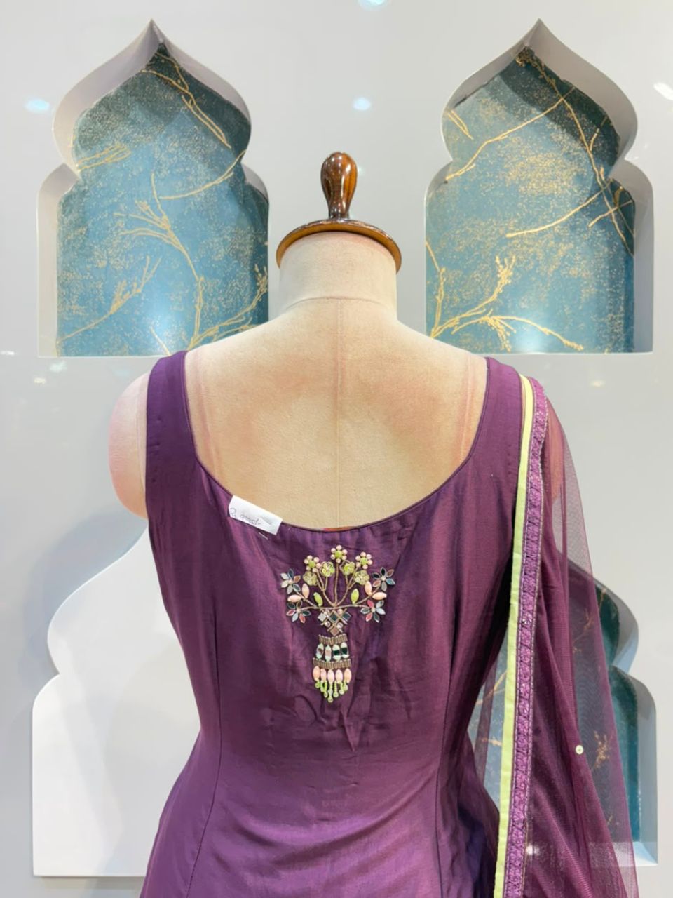 "VELVET PLUM FESTIVE SHARARA"