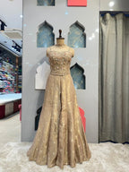 "CHAMPAGNE GOLD EMBELLISHED INDO-WESTERN" image 0
