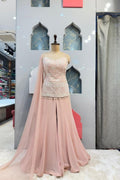 "BLUSH PEARL EMBROIDERED SHARARA" image 0