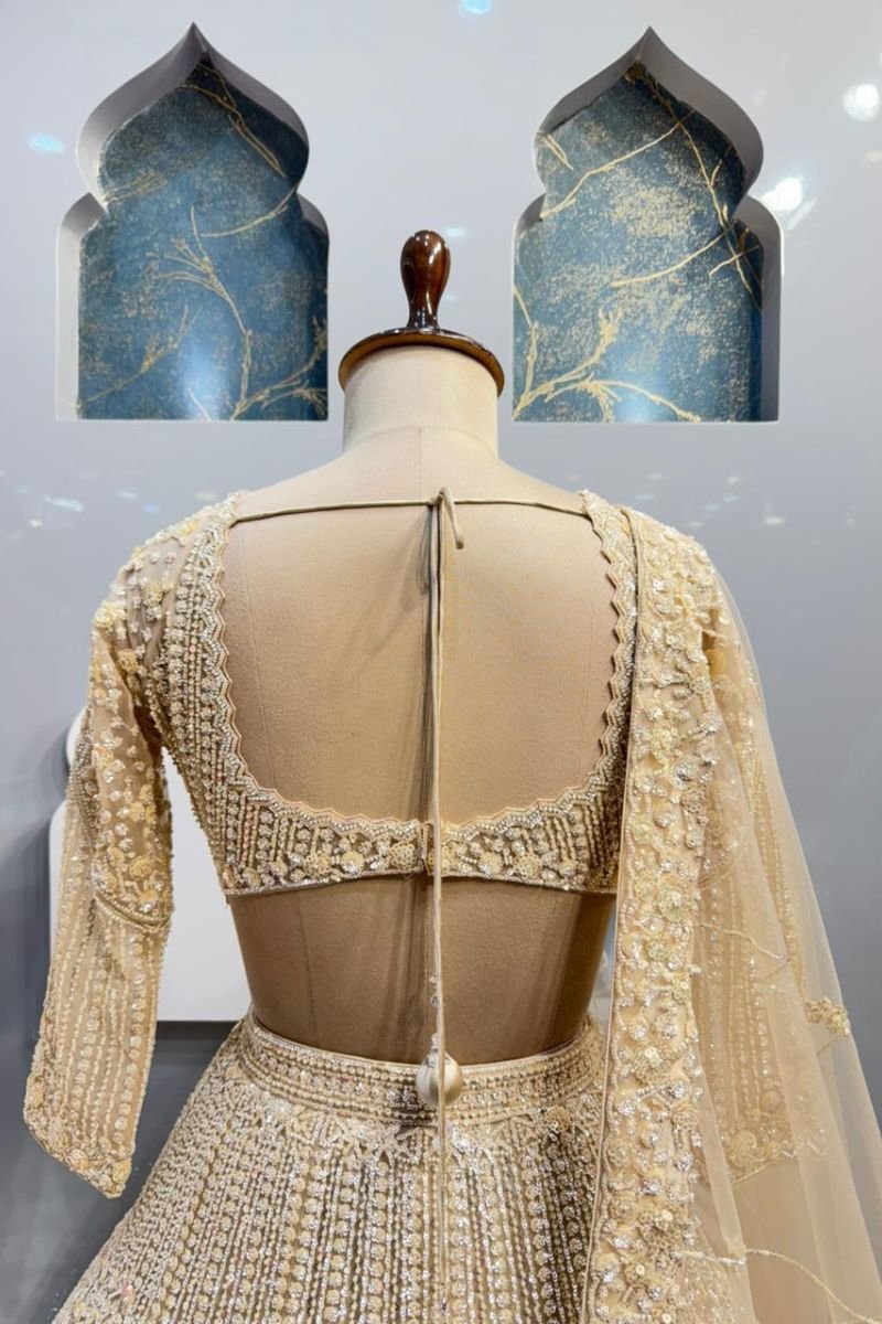 "IVORY ROYALE LEHENGA" image 5