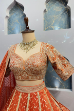 "PEACH ROYALE LEHENGA" image 2