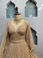 "ROYAL GOLD HAND EMBROIDERED LEHENGA" image 2