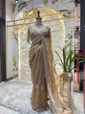 "CHAMPAGNE MIRROR GLAM SAREE" image 0