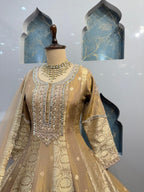 "GOLDEN GRACE EMBROIDERED ANARKALI" image 2