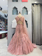 "BLUSH PINK EMBELLISHED MERMAID" image 5
