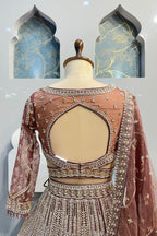 "BLUSH ROSE REGAL LEHENGA" image 5
