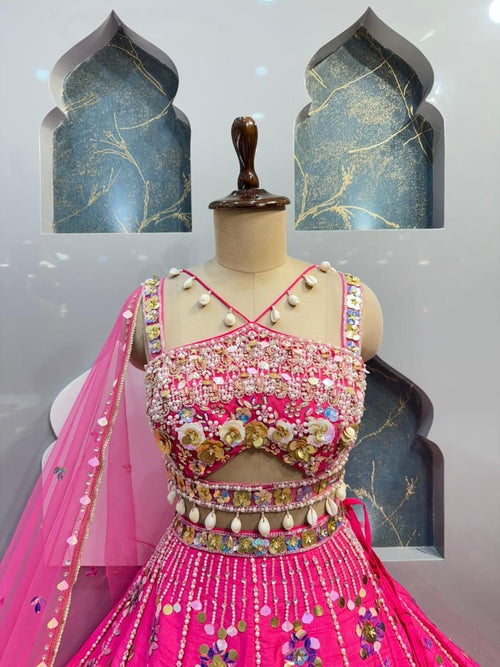 "RANI NOOR MIRRORWORK LEHENGA" image 1